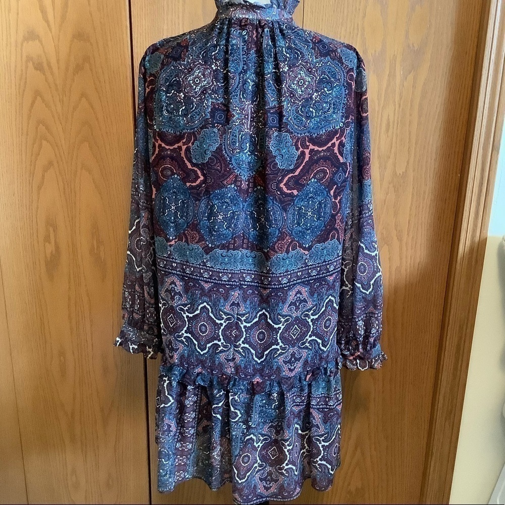 Amanda Uprichard Paisley Dress Sz-M - Picture 2 of 6
